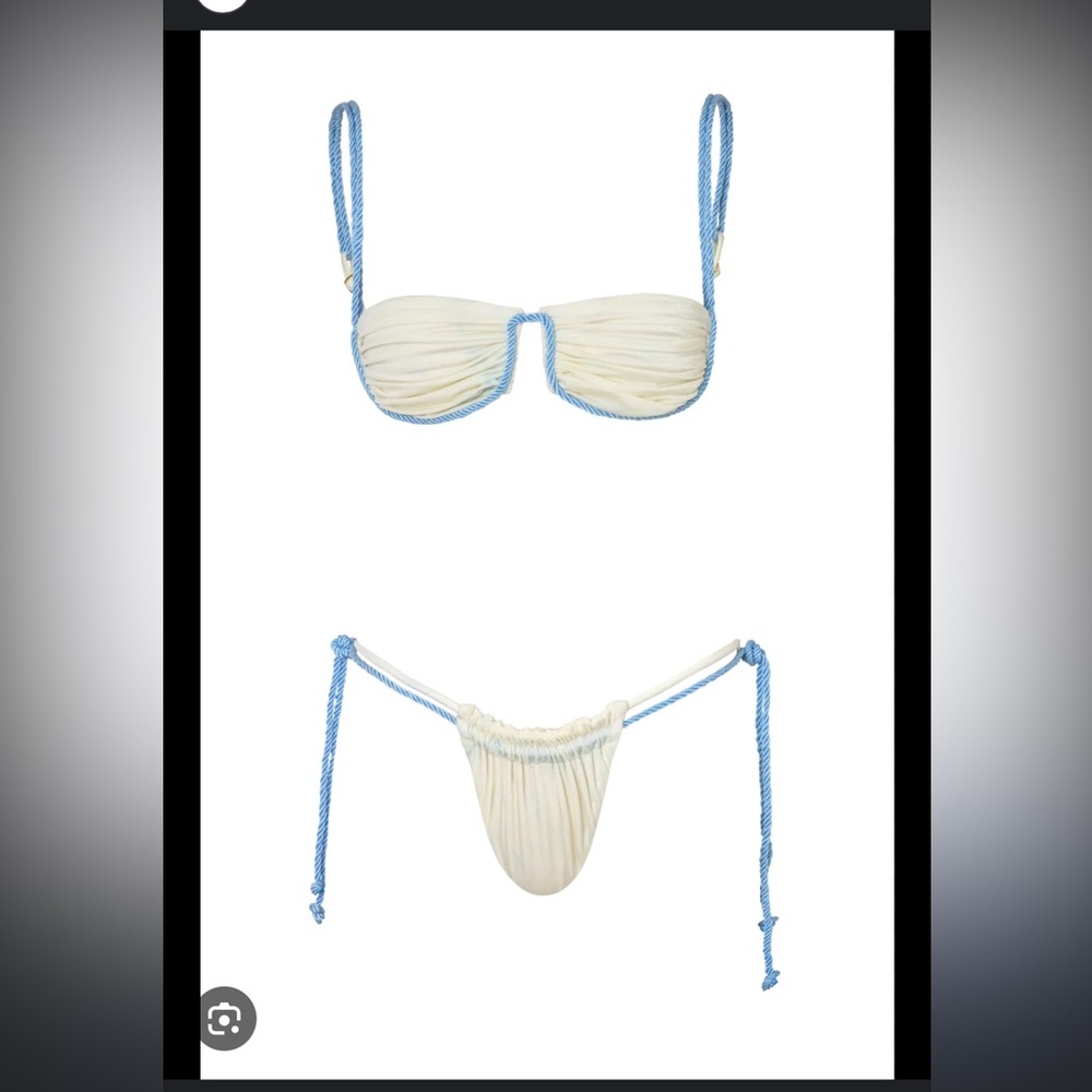 Brand New - Lula Baobab blue and white bikini